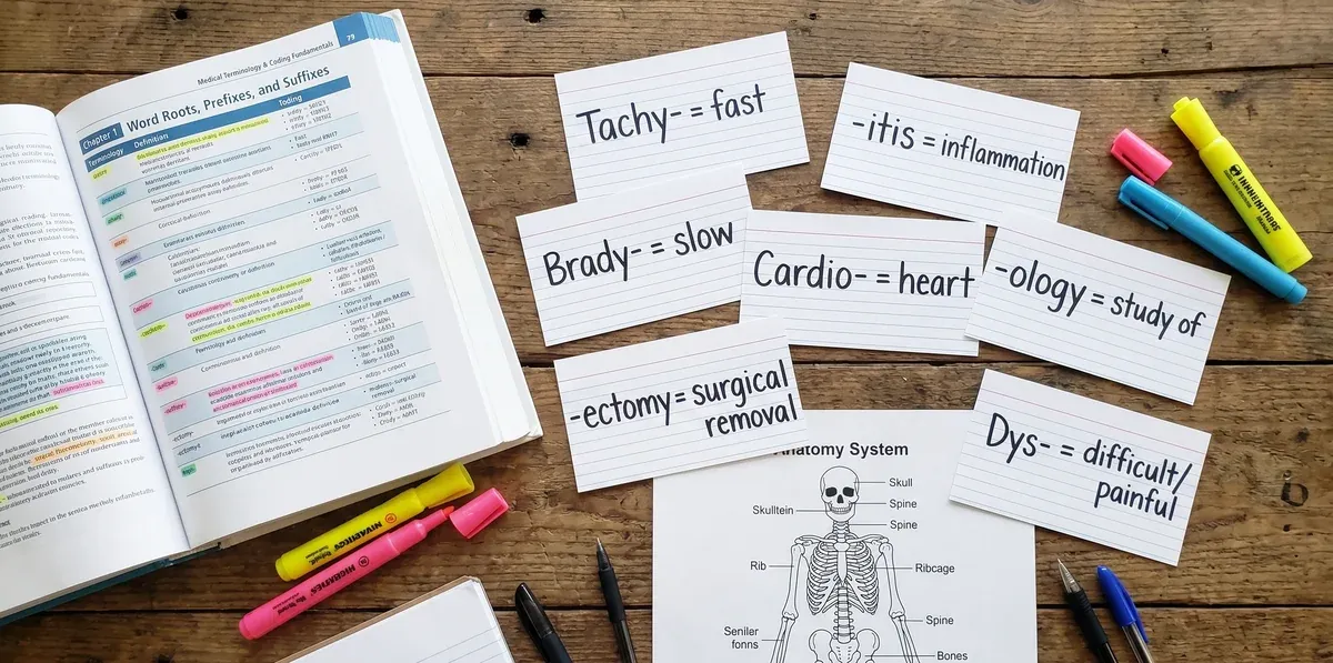 Medical Coding Terminology: 100 Key Roots, Prefixes and Suffixes (CPC Exam)